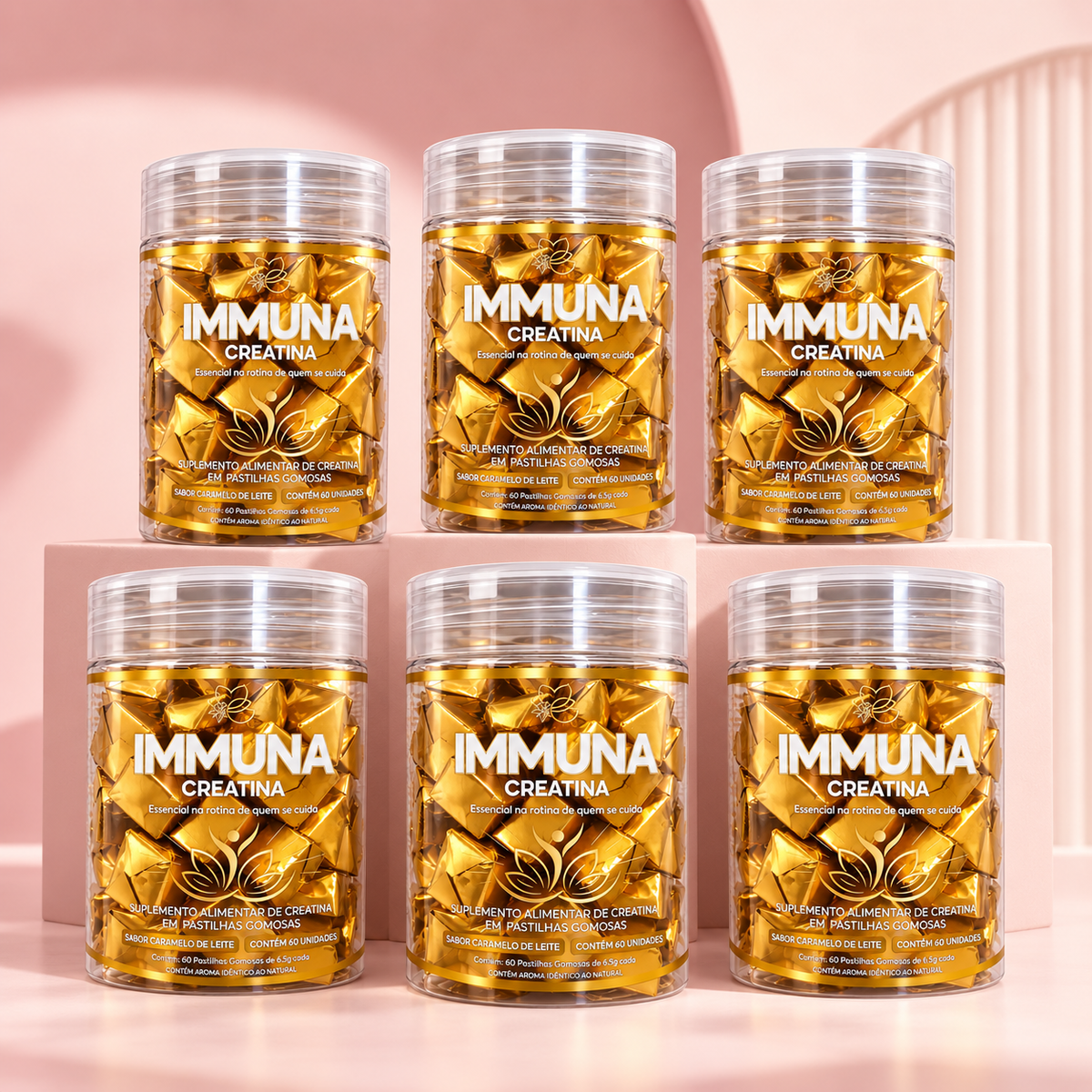 IMMUNA Creatina – Kit 6 Unidades | Leve 6, Pague 5